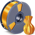 Silk PLA Filament 1.75Mm, 1Kg(2.2Lbs), 330 Meters, Silky Brass | Neatly Wound Shiny PLA 3D Printer Filament, Dimensional Accuracy +/- 0.02Mm, Fit Most 3D Printers, Good Vacuum Packaging