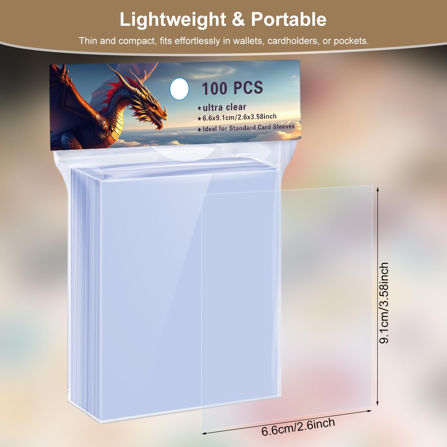2000 Counts Soft Clear Perfect Fit Card Sleeves for Trading Cards, Exact Fit Protector for TCG, Sports (Basketball, Baseball, Football) and Collectible Cards,Plastic Penny Sleeves (2000)