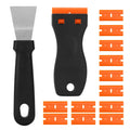 14Pcs 3D Printer Scraper Tool, Plastic Scraper for Scratch Free Removal | Angled Metal Scraper for Stubborn Prints, Includes 12 Replacement Plastic Blades